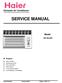 SERVICE MANUAL. Domestic Air Conditioner. Model. Feature HW-05LN03