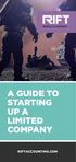 A GUIDE TO STARTING UP A LIMITED COMPANY