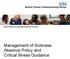 Management of Sickness Absence Policy and Critical Illness Guidance