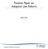 Position Paper on Adoption Law Reform