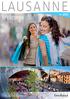 EN / 2015. Welcome. More information on. www.lausanne-tourisme.ch