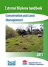 External Diploma handbook. Conservation and Land Management