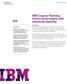 IBM Cognos Planning: Performance begins with enterprise planning