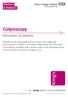 Colposcopy. Information for patients. Women s & Children s