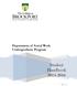Department of Social Work Undergraduate Program. Student Handbook 2015-2016. 0 P a g e