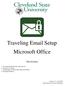 Traveling Email Setup Microsoft Office