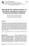 Managing the Implementation of Business Intelligence Systems: A Critical Success Factors Framework