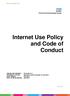 Internet Use Policy and Code of Conduct