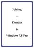 Joining. Domain. Windows XP Pro