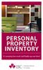PERSONAL PROPERTY INVENTORY