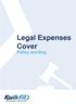 Motor Legal Expenses Policy Summary