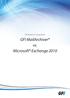GFI product comparison. GFI MailArchiver vs. Microsoft Exchange 2010