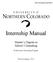 School Counseling Internship Manual 1. Internship Manual. Master s Degree in School Counseling. Professional Counseling Program