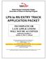 LPN to RN ENTRY TRACK APPLICATION PACKET