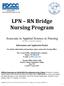 LPN RN Bridge Nursing Program