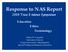 Response to NAS Report 2009 Trace Evidence Symposium