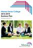 Manea Senior College 2013-2015 Business Plan. Revised April 2015