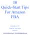 10 Quick-Start Tips For Amazon FBA