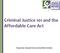Criminal Justice 101 and the Affordable Care Act. Prepared by: Colorado Criminal Justice Reform Coalition