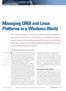 Managing UNIX and Linux Platforms in a Windows World