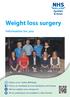 Weight loss surgery. Follow us on Twitter @NHSaaa Find us on Facebook at www.facebook.com/nhsaaa
