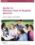 Guide to Pearson Test of English General