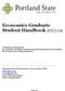 Economics Graduate Student Handbook 2013-14