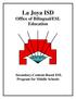 La Joya ISD Office of Bilingual/ESL Education