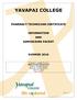 YAVAPAI COLLEGE PHARMACY TECHNICIAN CERTIFICATE INFORMATION AND ADMISSIONS PACKET SUMMER 2016