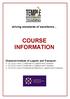 driving standards of excellence COURSE INFORMATION