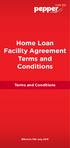 Home Loan Facility Agreement Terms and Conditions