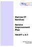 Service Improvement Plan. DRAFT v.0.1. Harrow IT Services