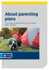 About parenting plans. Your guide to making plans for your children after separation