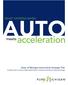 AUTO. acceleration. meets WHAT HAPPENS WHEN. State of Michigan Automotive Strategic Plan