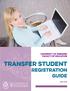 University of Winnipeg Faculty of Education. Transfer student. Registration Guide
