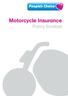 Motorcycle Insurance Policy Booklet