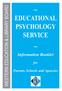 ~ EDUCATIONAL PSYCHOLOGY SERVICE ~