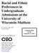 Racial and Ethnic Preferences in Undergraduate Admissions at the University of Wisconsin-Madison