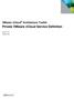 VMware vcloud Architecture Toolkit Private VMware vcloud Service Definition