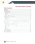 Life and Accident coverage Table of contents