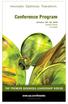 Conference Program. Innovate. Optimize. Transform. The Premier Business Leadership Series. www.sas.com/theseries