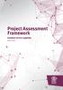 Project Assessment Framework Establish service capability