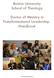 Boston University School of Theology. Doctor of Ministry in Transformational Leadership Handbook