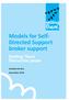 getting there Models for Self- Directed Support broker support Getting There Discussion paper