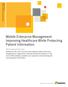 Mobile Enterprise Management: Improving Healthcare While Protecting Patient Information