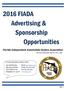 2016 FIADA Advertising & Sponsorship Opportunities
