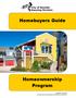 Homebuyers Guide Homeownership Program