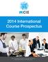 2014 International Course Prospectus