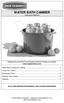 WATER BATH CANNER Instruction Manual