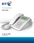 UK s best selling phone brand. User Guide. BT Decor 2200 Corded Phone